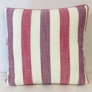 Candy Stripe Purple Red Cushion