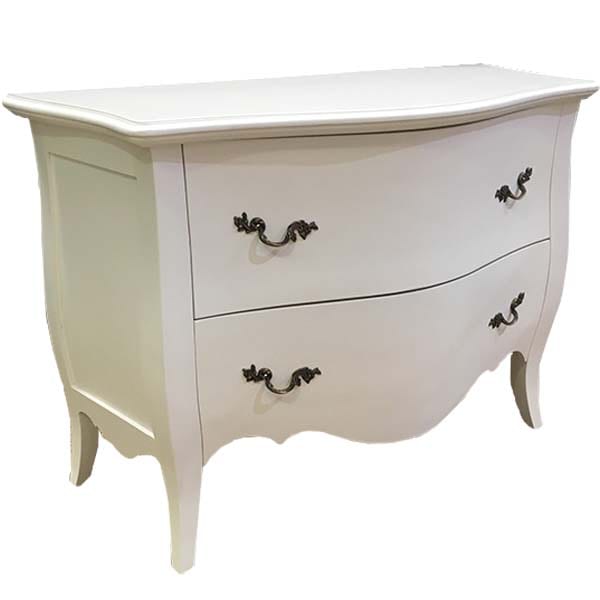 Manor House Collection French Chest of Drawers - 2 Drawer - White 2