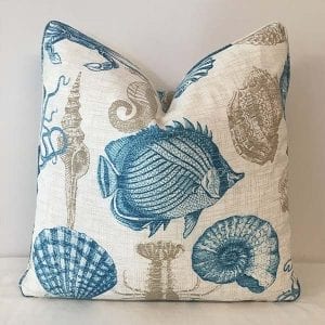 Richloom Solarium Sealife Turquoise Cushion Cover