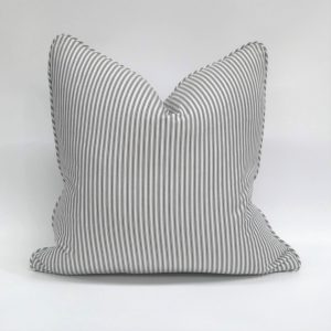 Westbury Classic Ticking Col Argent Cushion Cover
