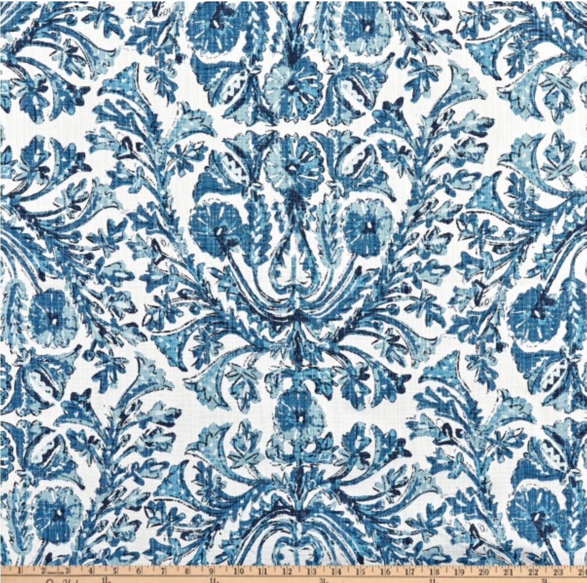 Lacefields Sofia Linen Blend Basket Weave Col Azure